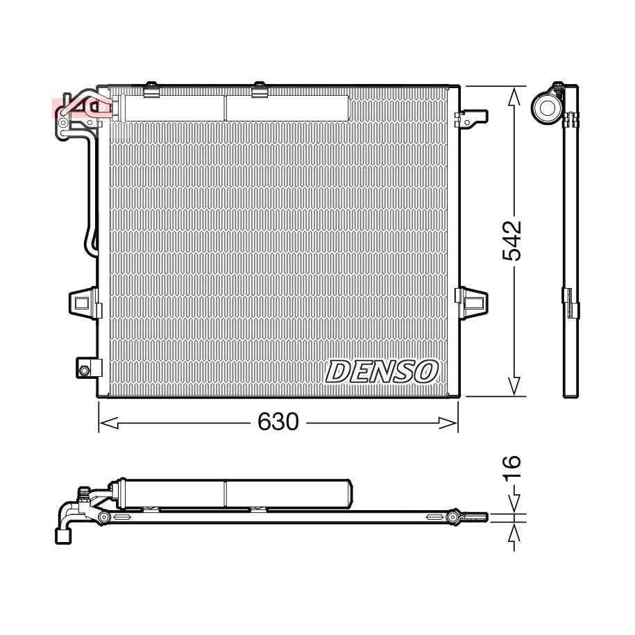 Buy AC Condenser DCN17057 for MERCEDES GL-CLASS M-CLASS R-CLASS