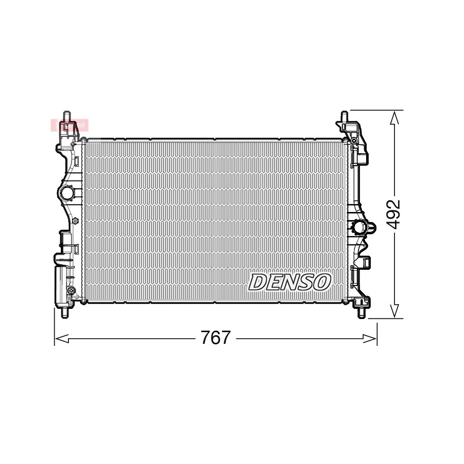 Buy Engine Cooling Radiator DRM20019 for VAUXHALL CORSA CORSAVAN