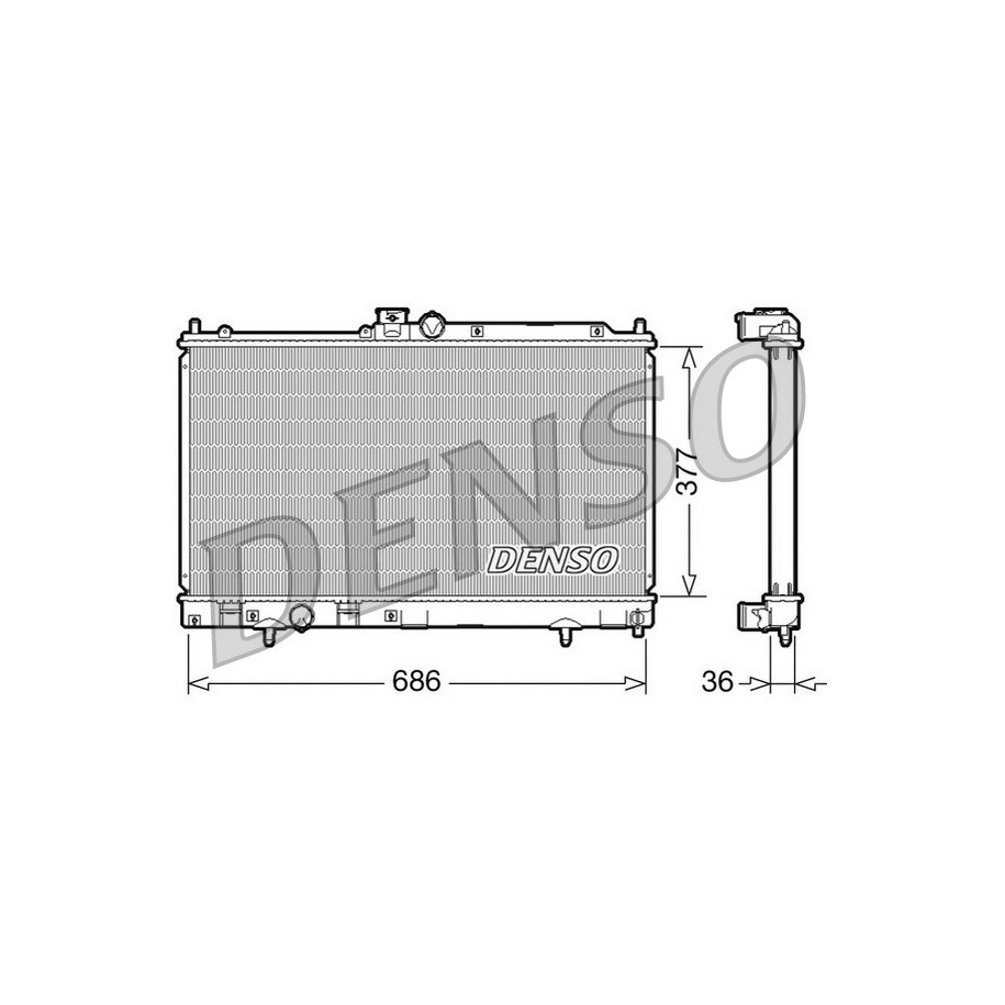 Buy Engine Cooling Radiator DRM45022 for MITSUBISHI CEDIA LANCER