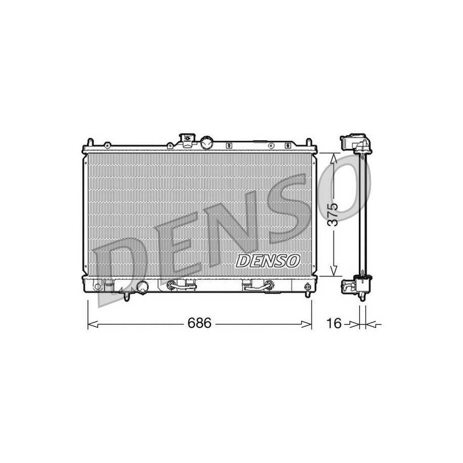 Buy Engine Cooling Radiator DRM45024 for MITSUBISHI CEDIA LANCER