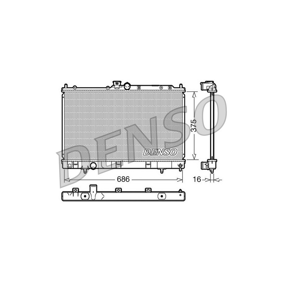 Buy Engine Cooling Radiator DRM45025 for MITSUBISHI CEDIA LANCER