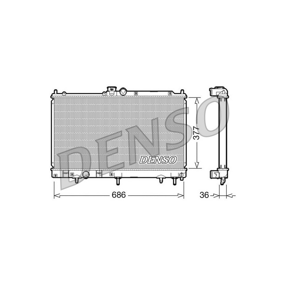 Buy Engine Cooling Radiator DRM45026 for MITSUBISHI CEDIA LANCER