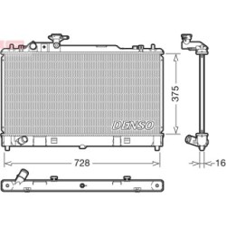 Buy Engine Cooling Radiator DENSO DRM44033 for MAZDA 6LFH115200A