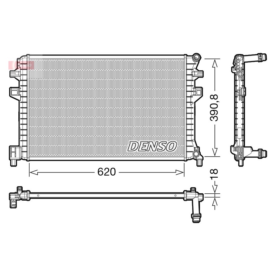 Buy Engine Cooling Radiator DRM02018 for AUDI SEAT SKODA VW