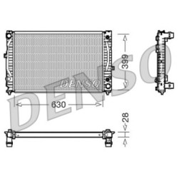 Buy Engine Cooling Radiator DENSO DRM02031 for AUDI SKODA VW