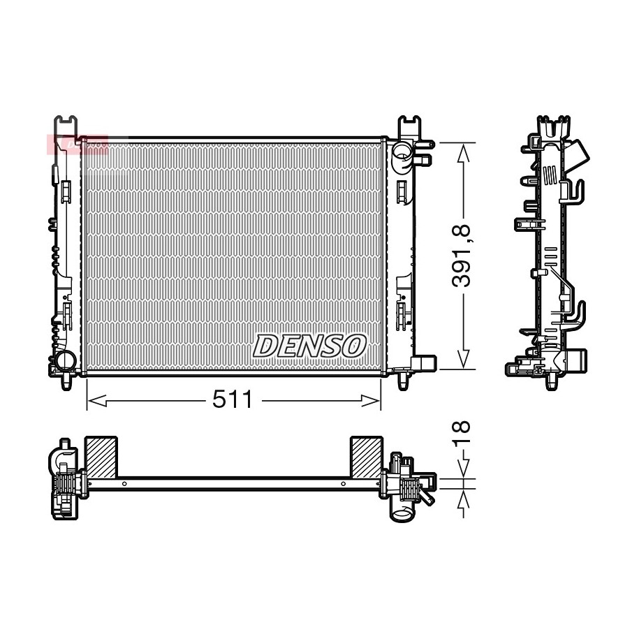 Buy Engine Cooling Radiator DENSO DRM37002 for DACIA RENAULT