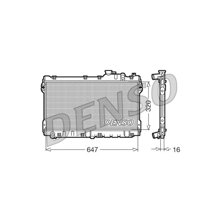 Buy Engine Cooling Radiator DRM44015 for MAZDA MIATAB61P15200