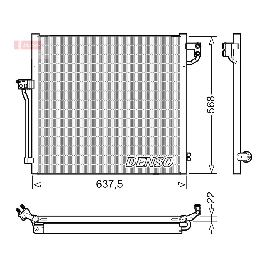 Buy AC Condenser DCN17058 for MERCEDES GL-CLASS GLE M-CLASS