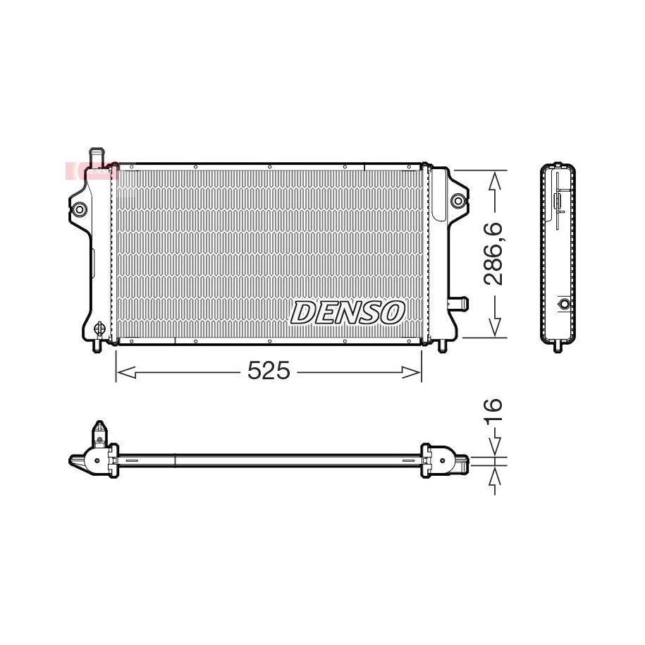 Buy Engine Cooling Radiator DRM46077 for MITSUBISHI OUTLANDER