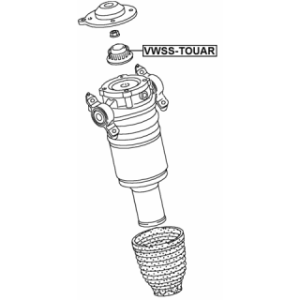 Suspension Strut Support Mount - FEBEST VWSSTOUAR