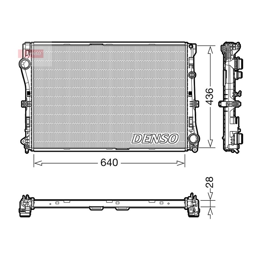 Buy Engine Cooling Radiator DRM17103 for MERCEDES0995002103