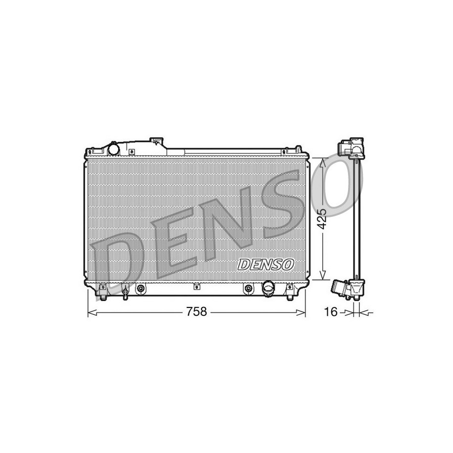 Buy Engine Cooling Radiator DRM51003 for LEXUS LS1640050230