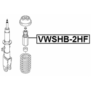 Protective Cap Bellow Shock Absorber - FEBEST VWSHB2HF