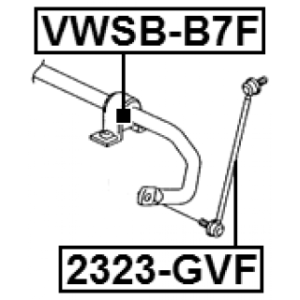 Mounting Stabiliser Bar - FEBEST VWSBB7F