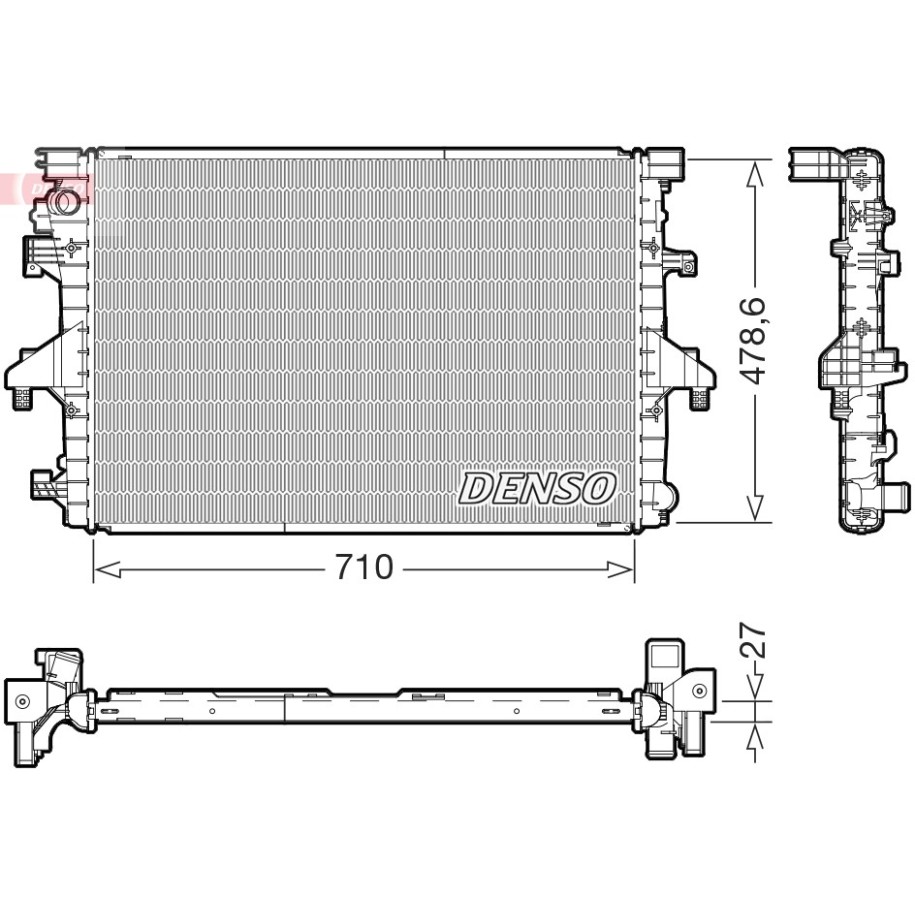 Buy Engine Cooling Radiator DENSO DRM32055 for VW7E0121253C