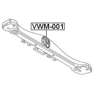 Mounting Automatic Transmission - FEBEST VWM001