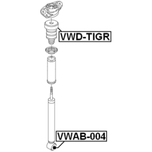 Rubber Buffer Suspension - FEBEST VWDTIGR