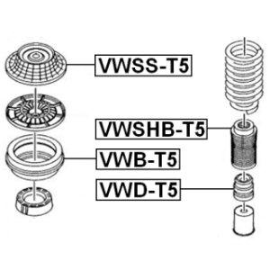 Rubber Buffer Suspension - FEBEST VWDT5
