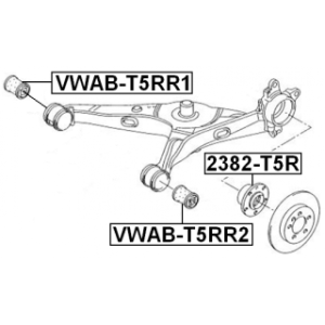 Mounting Control Trailing Arm - FEBEST VWABT5RR2