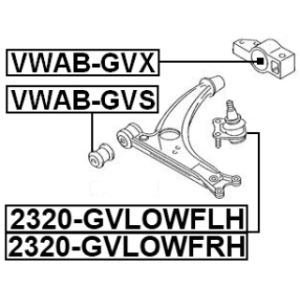 Mounting Control Trailing Arm - FEBEST VWABGVX