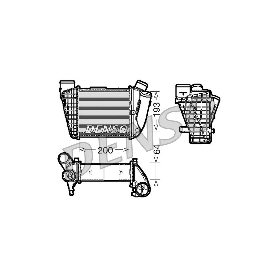 Buy Intercooler DENSO DIT02004 for AUDI A4 OE 8E0145805C