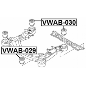 Bushing Axle Beam - FEBEST VWAB029