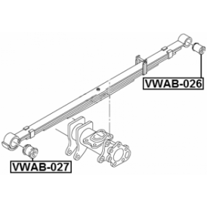 Bushing Leaf Spring - FEBEST VWAB026