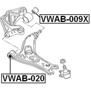 Mounting Control Trailing Arm - FEBEST VWAB020