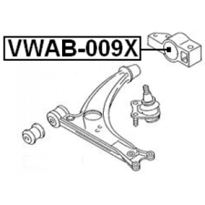 Mounting Control Trailing Arm - FEBEST VWAB009X