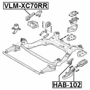 Mounting Engine - FEBEST VLMXC70RR