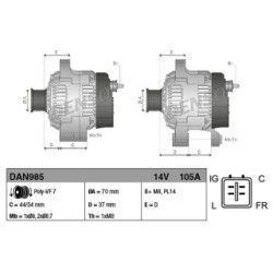 Alternator DENSO DAN985 for HONDA OE 31100-RBD-E01