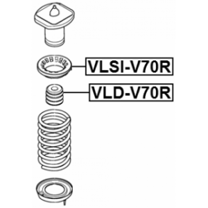 Rubber Buffer Suspension - FEBEST VLDV70R