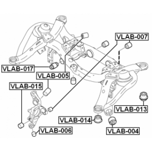Mounting Control Trailing Arm - FEBEST VLAB015