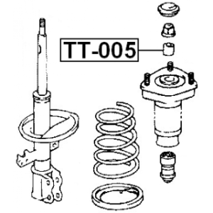 Spacer Bush Shock Absorber - FEBEST TT005