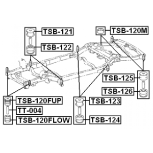 Sleeve Control Arm Mounting - FEBEST TT004