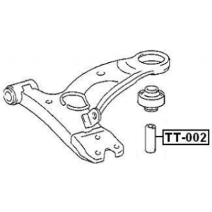 Sleeve Control Arm Mounting - FEBEST TT002