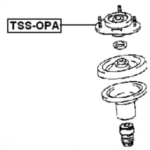 Suspension Strut Support Mount - FEBEST TSSOPA