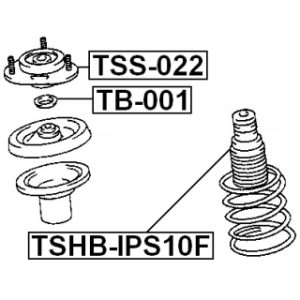 Suspension Strut Support Mount - FEBEST TSS022