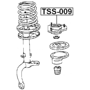 Suspension Strut Support Mount - FEBEST TSS009