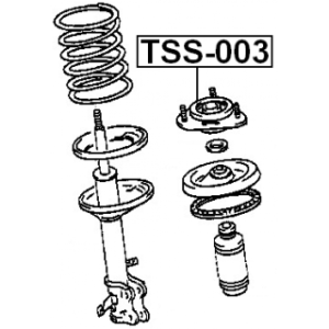 Suspension Strut Support Mount - FEBEST TSS003