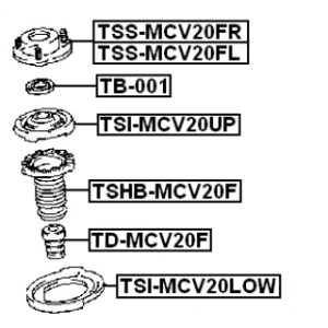 Spring Seat - FEBEST TSIMCV20UP