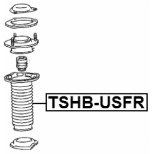 Protective Cap Bellow Shock Absorber - FEBEST TSHBUSFR