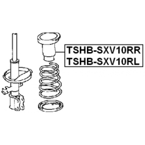 Protective Cap Bellow Shock Absorber - FEBEST TSHBSXV10RR