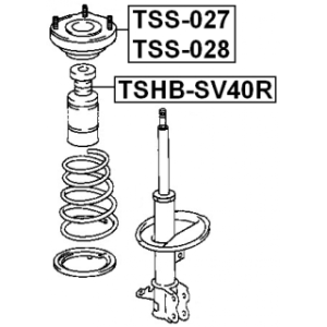 Protective Cap Bellow Shock Absorber - FEBEST TSHBSV40R
