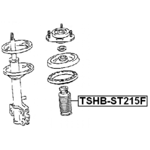 Protective Cap Bellow Shock Absorber - FEBEST TSHBST215F