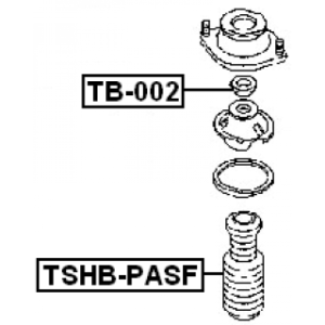 Protective Cap Bellow Shock Absorber - FEBEST TSHBPASF