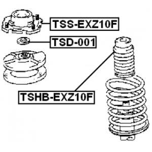 Protective Cap Bellow Shock Absorber - FEBEST TSHBEXZ10F