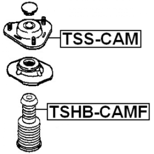 Protective Cap Bellow Shock Absorber - FEBEST TSHBCAMF