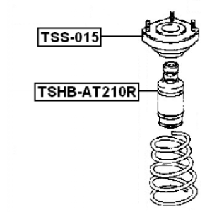 Protective Cap Bellow Shock Absorber - FEBEST TSHBAT210R