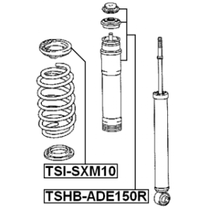 Protective Cap Bellow Shock Absorber - FEBEST TSHBADE150R